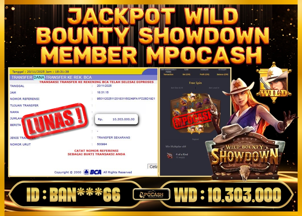 MPOCASH JACKPOT WILD BOUNTY SHOWDOWN